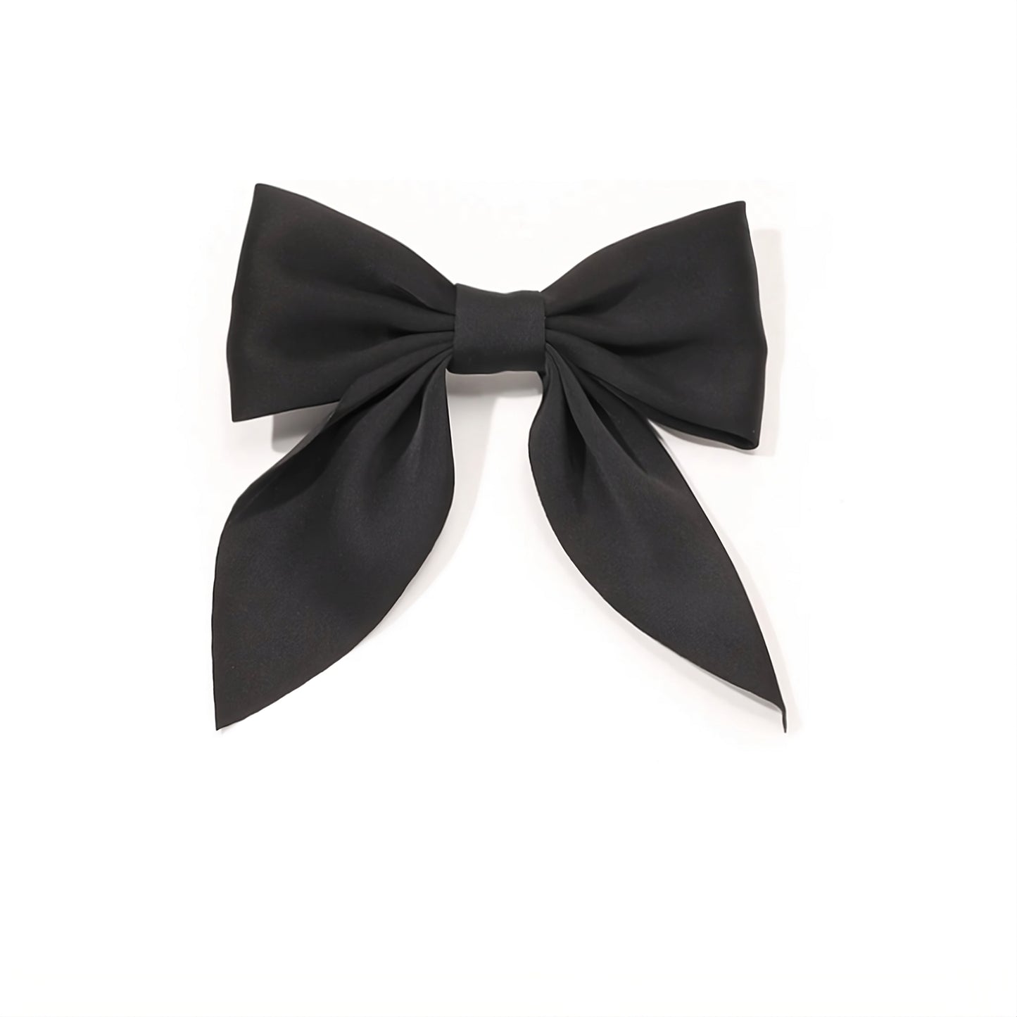 Black Satin Bow