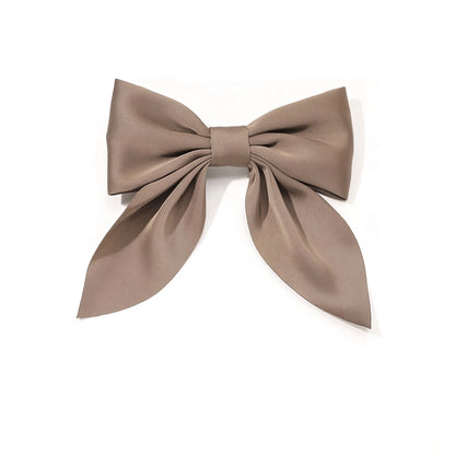 Brown Satin Bow