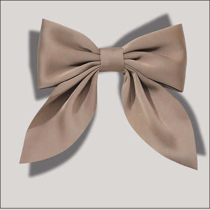 Brown Satin Bow