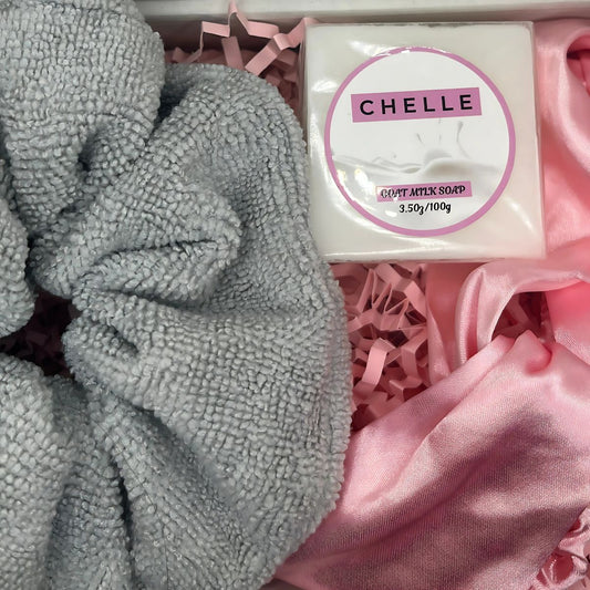 The Pamper Package - Grey Towel Scrunchie