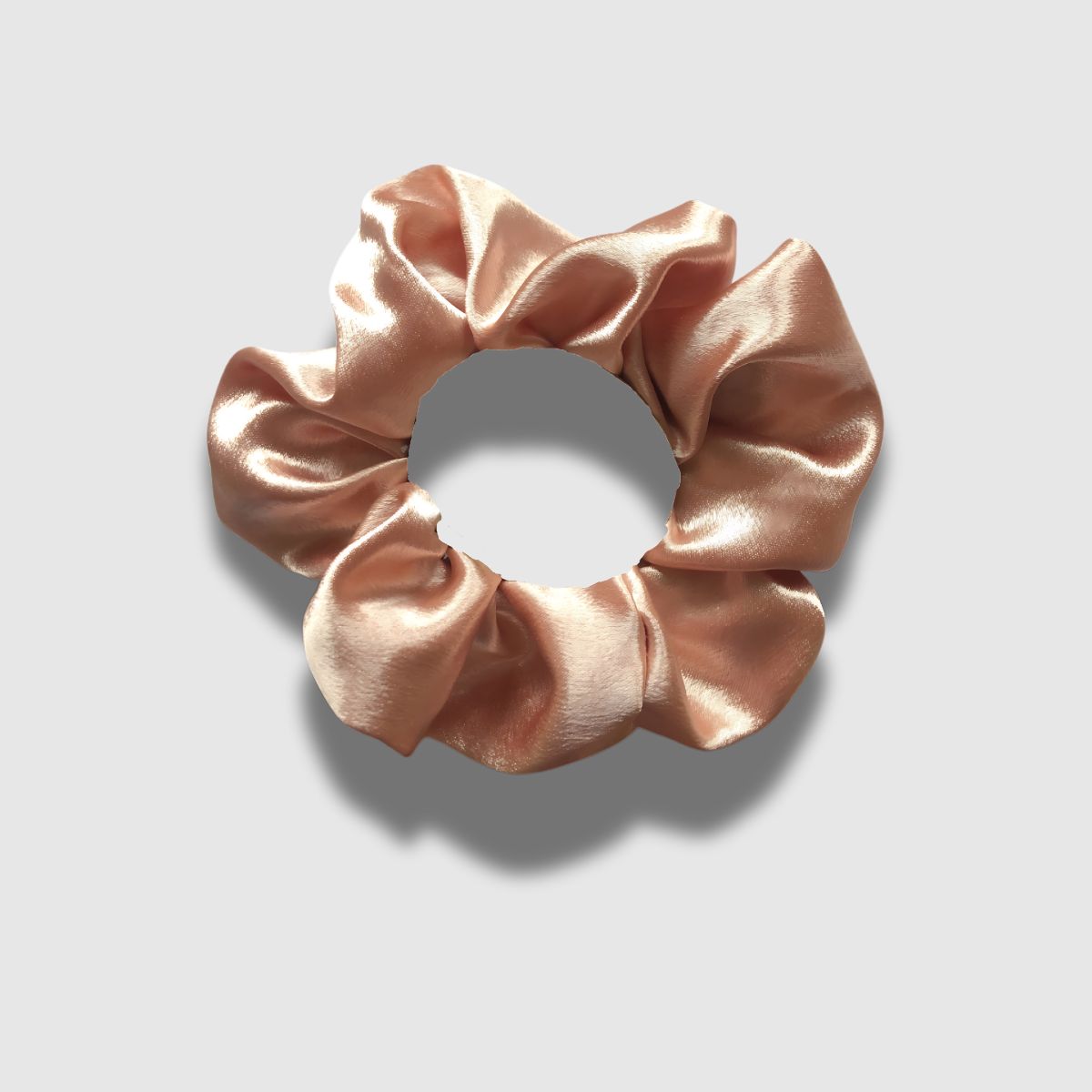 Rose Gold Satin Scrunchie