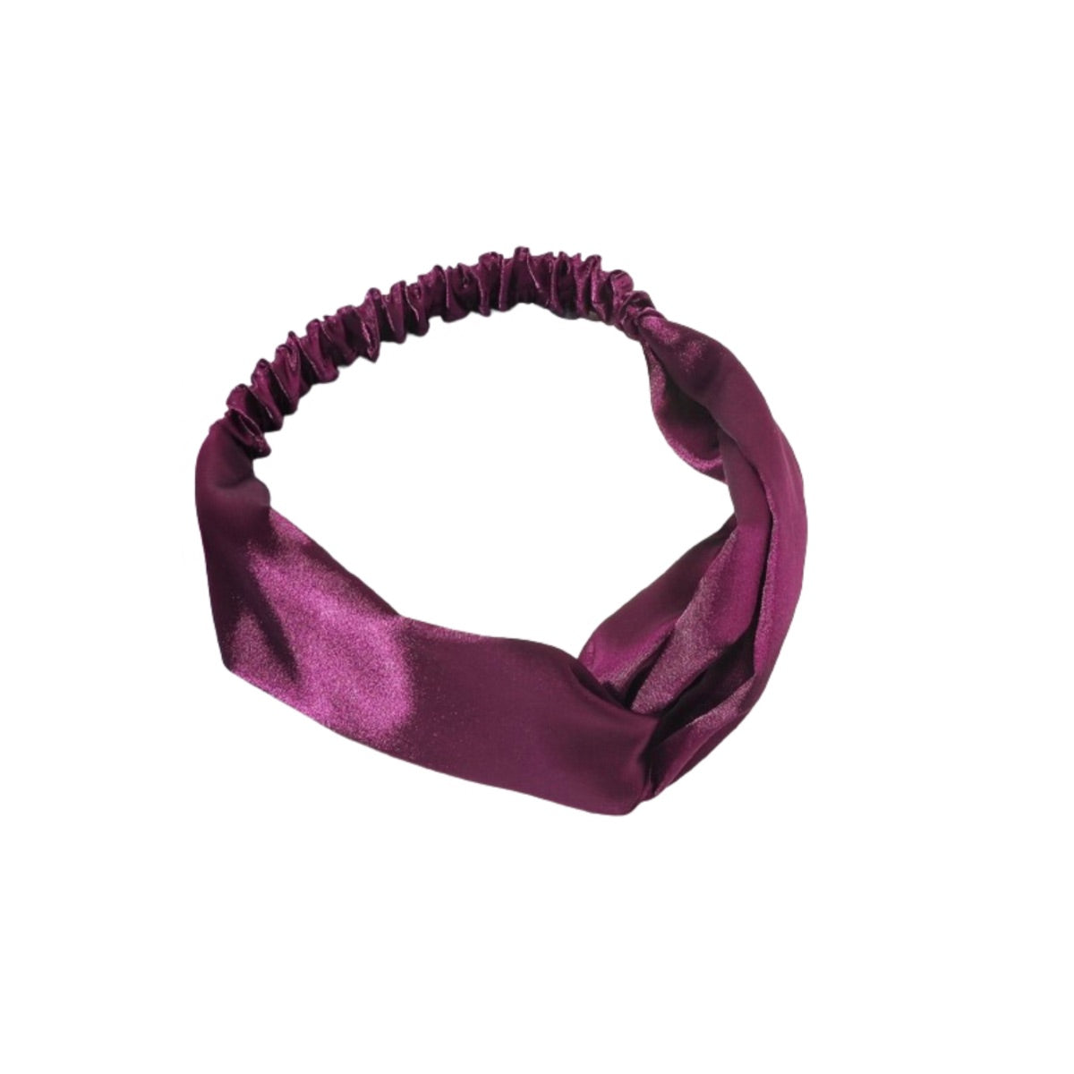 Purple Satin Headband