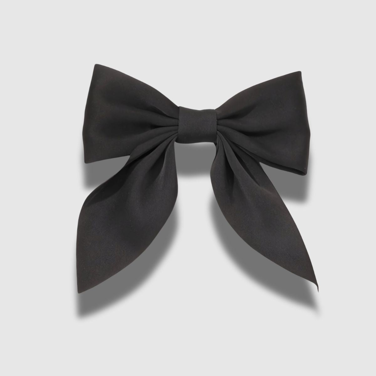 Black Satin Bow