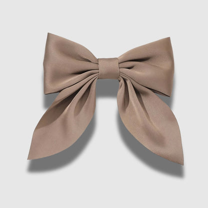 Brown Satin Bow