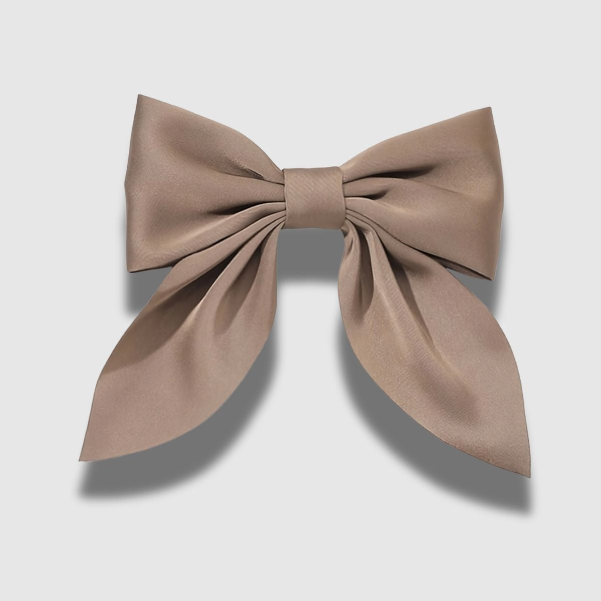 Satin Bow & Mini Scrunchie Box Set - Brown & Black