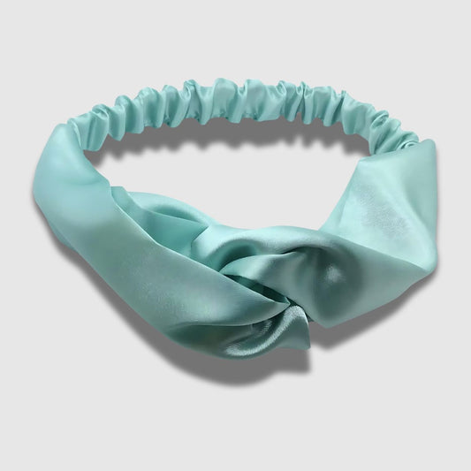 Aquamarine Satin Headband