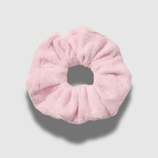 Pink Microfibre Towel Scrunchie