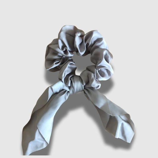 Silver Scrunchie Scarf